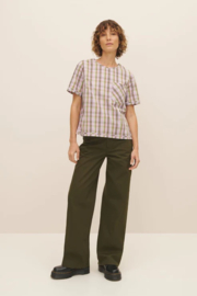 Kowtow Adrian Top Pink Tartan