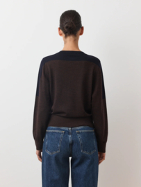 Rue Blanche Meri Blouson Marron / Navy