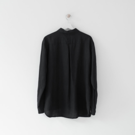 Black Linen Larch Shirt