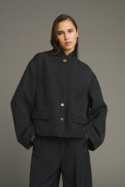 Soeur Houria Fluid Tailored Jacket Noir