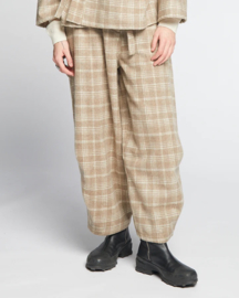 Girls of Dust Sultan Pants Natural Check