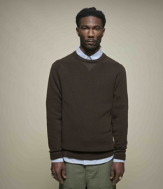 Merz b. Schwanen MWCC01.19 Men's Pullover Merino Wool Coffee
