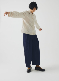 Toast Baya Patch Pocket Stripe Cotton Shirt Sunwashed Blue