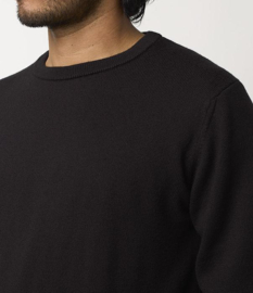 Merz b. Schwanen Relaxed Crewneck Pullover Black