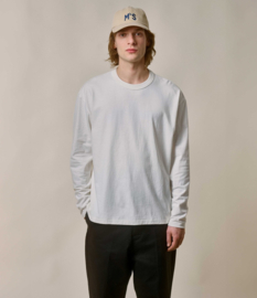 Merz b. Schwanen Giza Cotton Longsleeve Oversized White