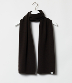 Merz b. Schwanen Merino Wool Classic Scarf Coffee