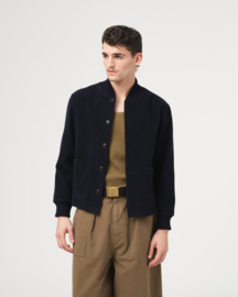 Eat Dust Officer Cardigan Pachuca Wool Navy