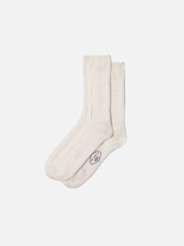Nudie Jeans Women Cable Socks OffWhite