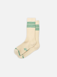 Nudie Jeans Women Tennis Socks Offwhite / Turquoise