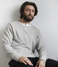 Merz b. Schwanen Loopwheeled Sweatshirt Grey Melange