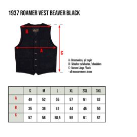 Pike Brothers 1937 Roamer Vest Beaver Black