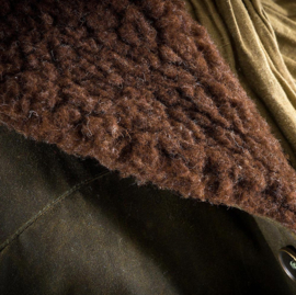 Fleurs de Bagne Le Blouson Aviateur Waxed Kaki