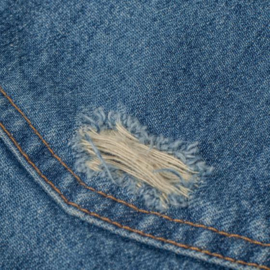 Fleurs de Bagne Le Short Denim Cargo Heavy Used
