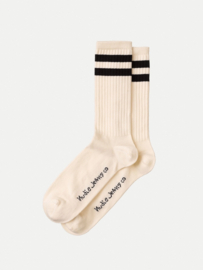 Nudie Jeans Amundsson Sport Socks Off White / Navy