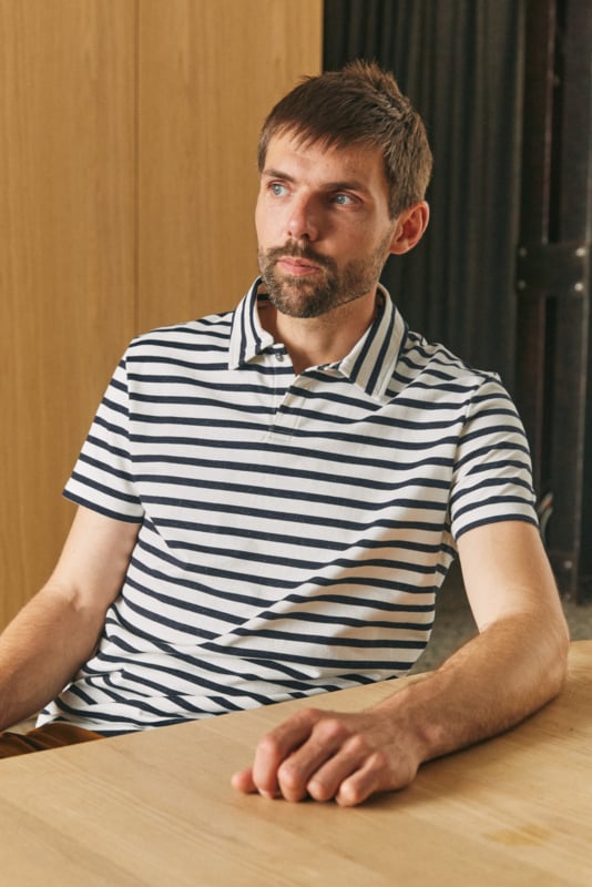 About Companions Todd Polo Striped Navy