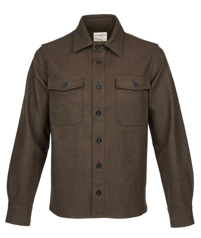 Pike Brothers 1943 CPO Shirt Olive Wool