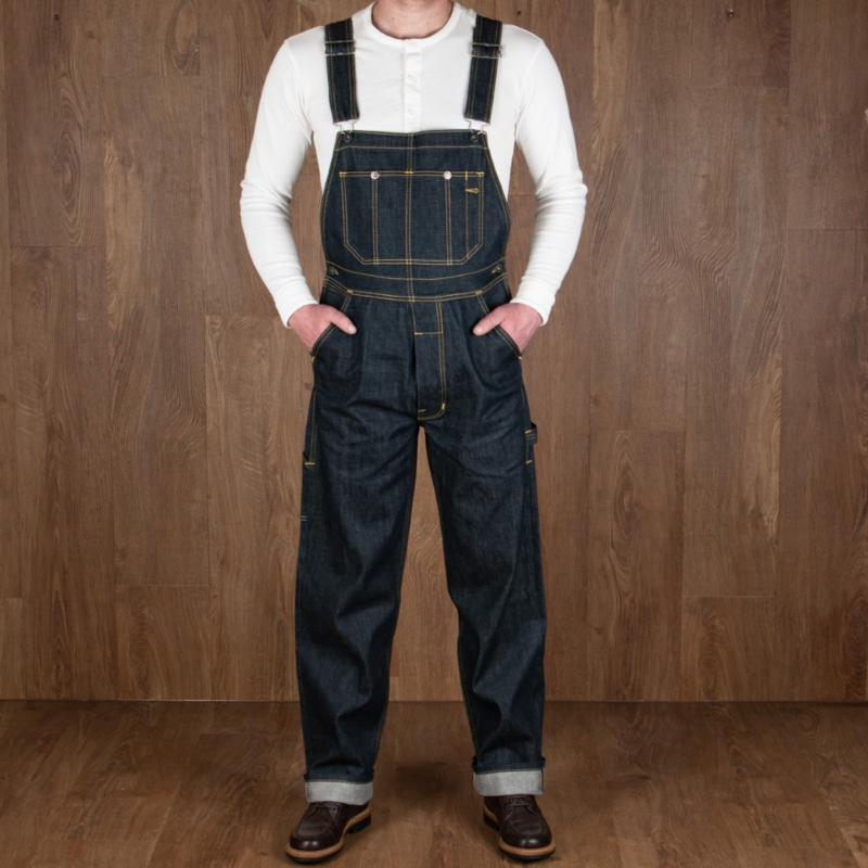 Pike Brothers 1953 Mechanic Bib 11oz Metal | Denim Heren | Moois