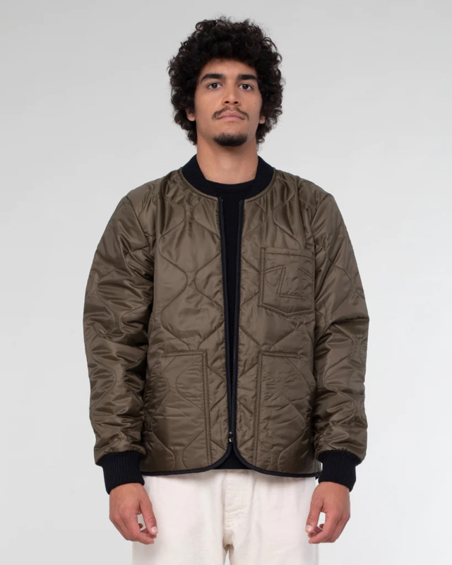 Eat Dust Frostbite Quilted Jacket Khaki