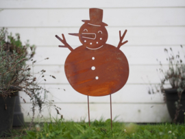 Sneeuwpop tuinsteker