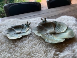 Vogelbad bloem set van 2