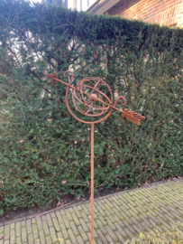 Tuinsteker zonnewijzer roest