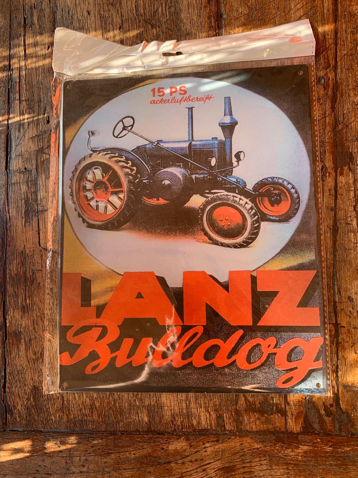 Metalen wandbord – Lanz Bulldog 15PS