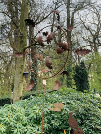 Windmolen Eik, in roest, 300x123cm