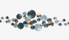 Dots blue wanddeco