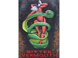 Bitter Vermouth,  schilderij van metaal