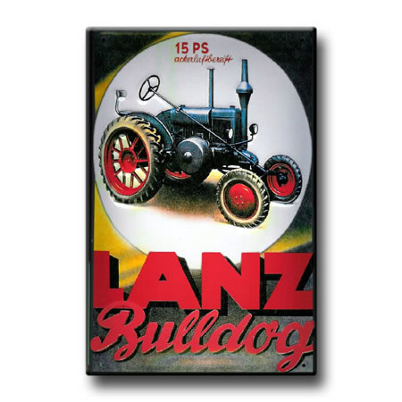 Metalen wandbord – Lanz Bulldog 15PS