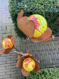 3 Bloemen met Glasbol