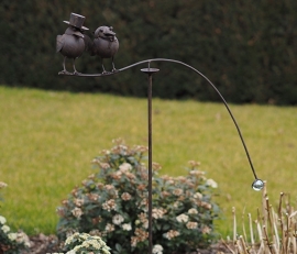 Tuinsteker balans vogelpaar
