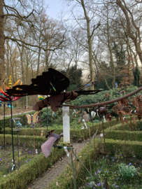 Tuinsteker balans vlinder roest