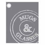 Theedoek 'muggs & glasses'