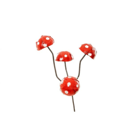 Paddestoelen rood met witte stippen