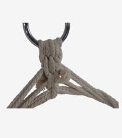 Hangstoel beige macrame