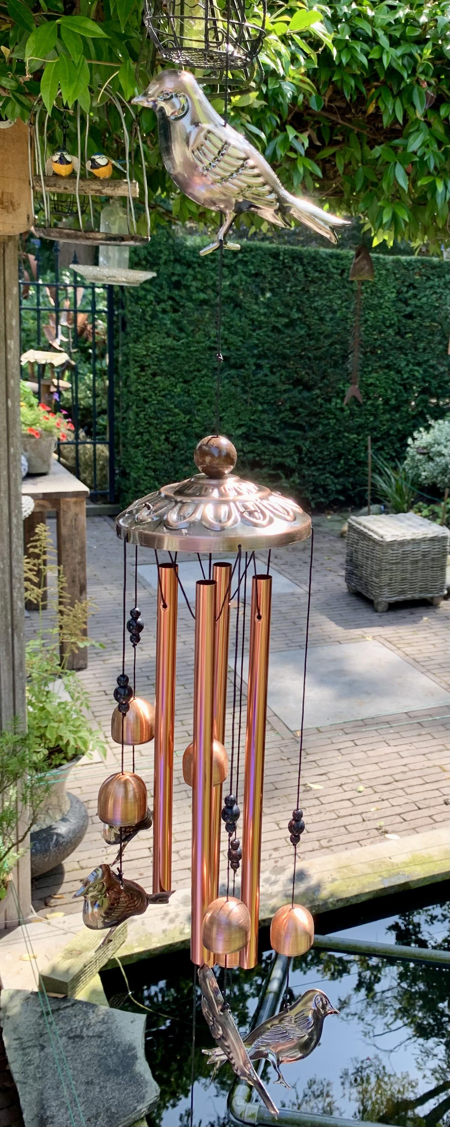 Windgong vogels en bellen