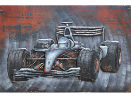 GP race , schilderij van metaal