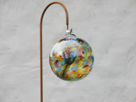 Tuinsteker bol van glas, multi color
