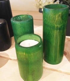Kandelaar bamboe div kleuren en maten