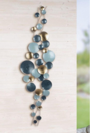 Dots blue wanddeco