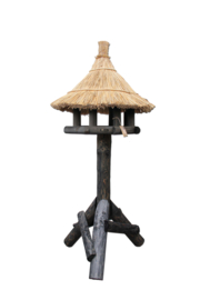 Vogelhuis/voederhuis rieten dak type struis maat XL