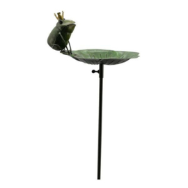Tuinsteker vogelbad met kikker