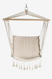 Hangstoel beige macrame