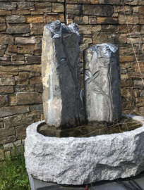 Waterornament  van graniet