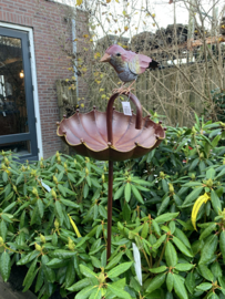 Tuinsteker vogel op paraplu