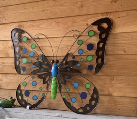 Vlinder wanddecoratie XL