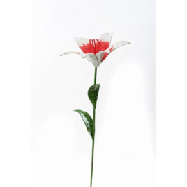 Wit roze bloem van metaal