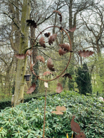 Windmolen Eik, in roest, 300x123cm