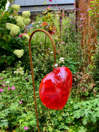 Tuinsteker hart van glas